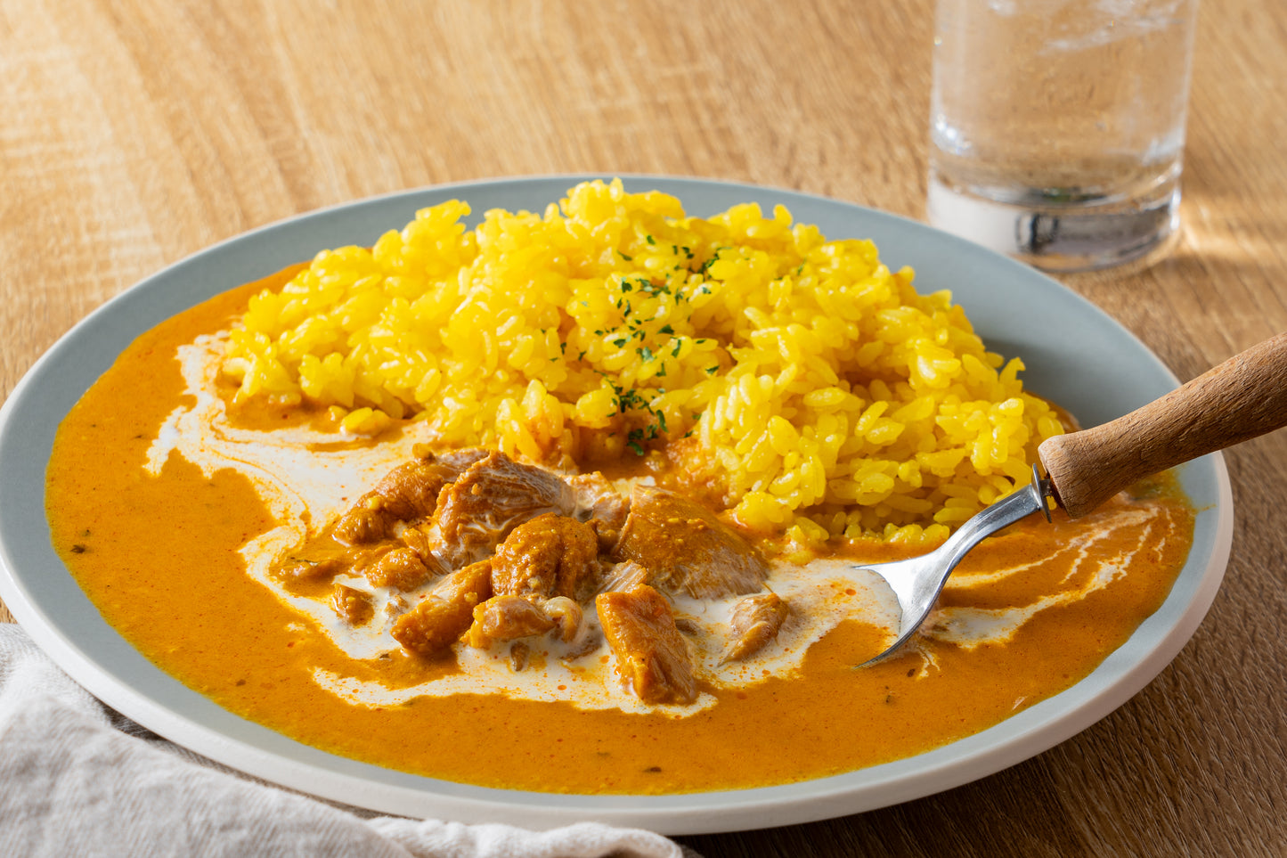 雲仙しまばら鶏のバターチキンカレー 　ライスセット