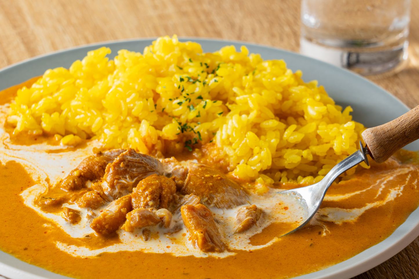 雲仙しまばら鶏のバターチキンカレー 　ライスセット