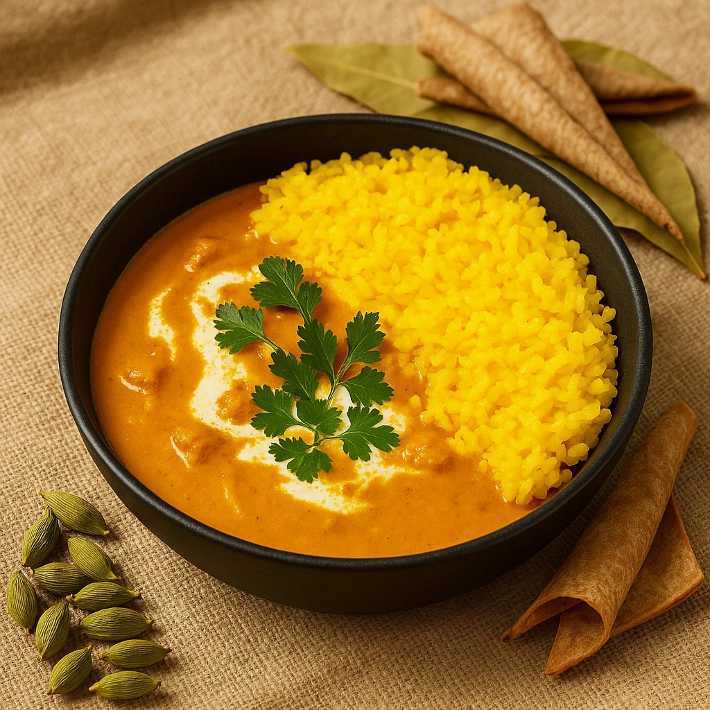 雲仙しまばら鶏のバターチキンカレー 　ライスセット